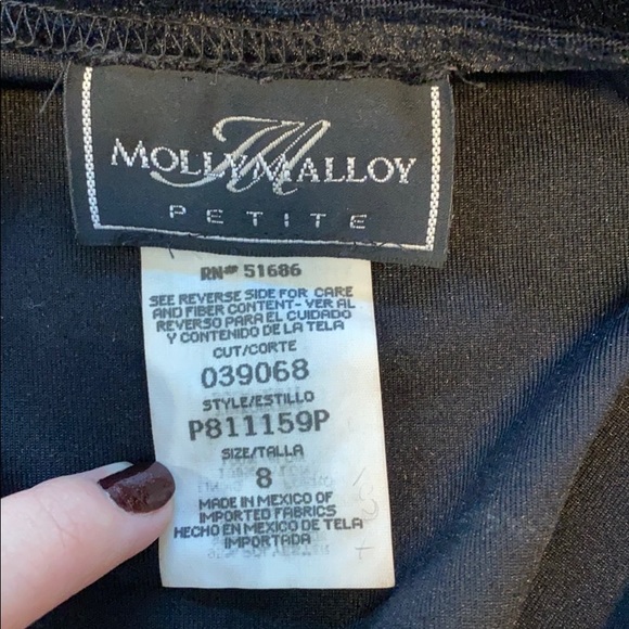 Vintage Molly Malloy Velvet Mini dress - Picture 4 of 6
